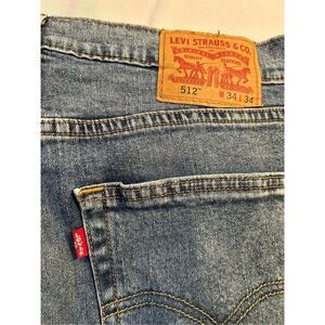 Mens 512 Levis denim taper jeans 34x34‎ Columbia